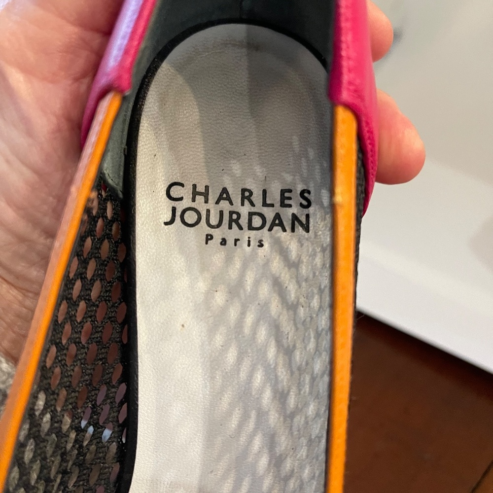 Charles Jourdan (Paris) Mesh/Leather Dress Shoe - Picture 4 of 8